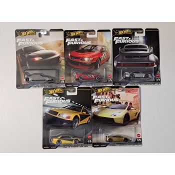 Hot Wheels 1:64 Zestaw Fast Furious Premium 2025 Mix 4 - 5 szt